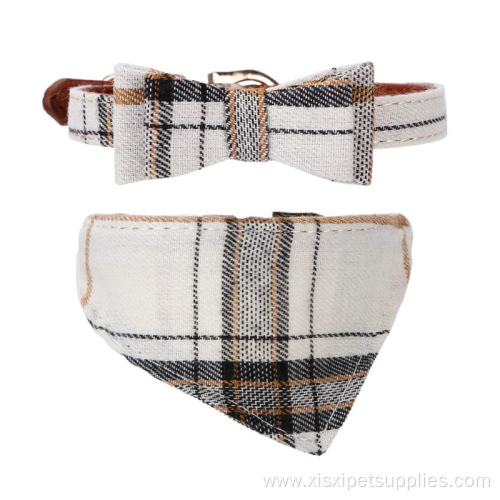 Set Custom Pattern Nylon And Leather Dog Accessories